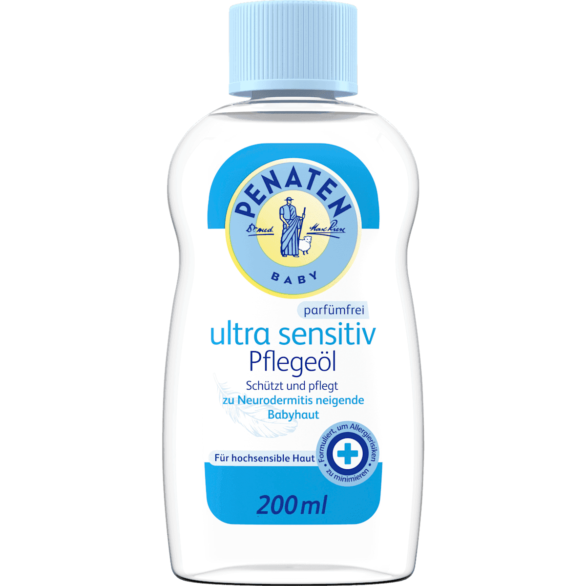 Penaten Oil baby ultra sensitive, 200 ml (Penaten Babyöl ultra sensitiv, 200 ml) — authentic German product in Morocco