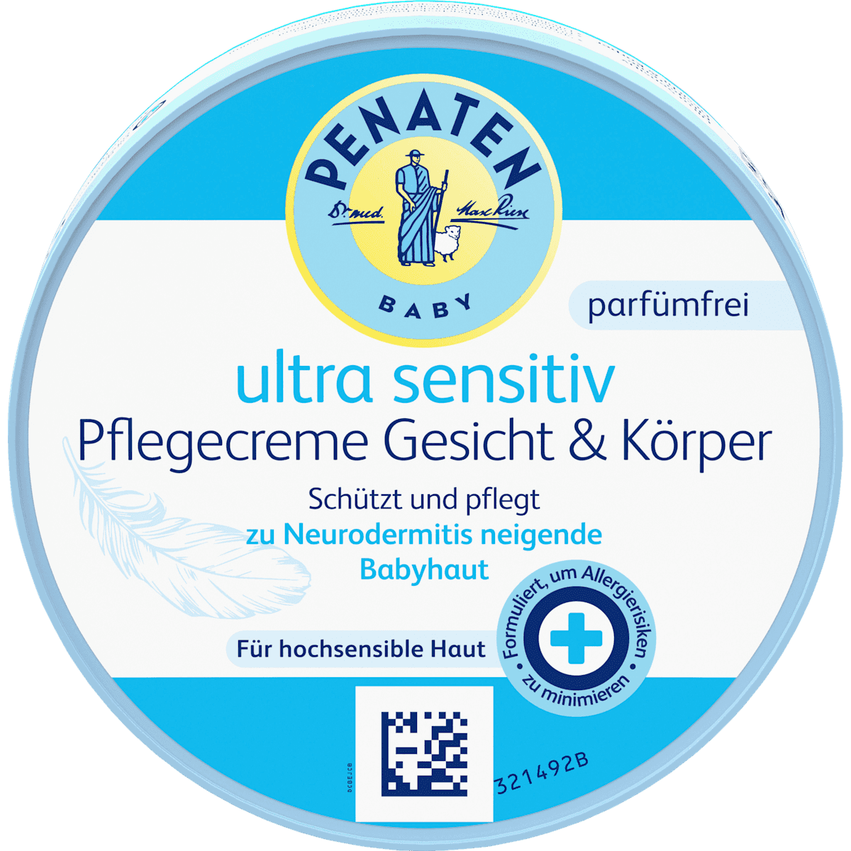 Penaten Baby cream face care & body ultra sensitive, 100 ml (Penaten Baby Pflegecreme Gesicht & Körper ultra sensitiv, 100 ml) — authentic German product in Morocco