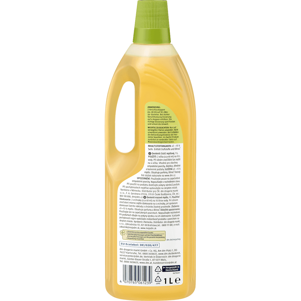 Denkmit Savon noir gold, 1 l (Denkmit Schmierseife gold, 1 l) — produit allemand authentique au Maroc