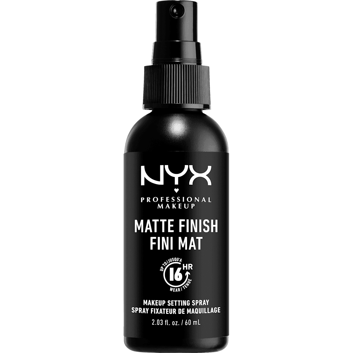 NYX PROFESSIONAL MAKEUP Spray fixateur Matte Finish/Long Lasting Make-Up 01, 60 ml — produit allemand authentique au Maroc