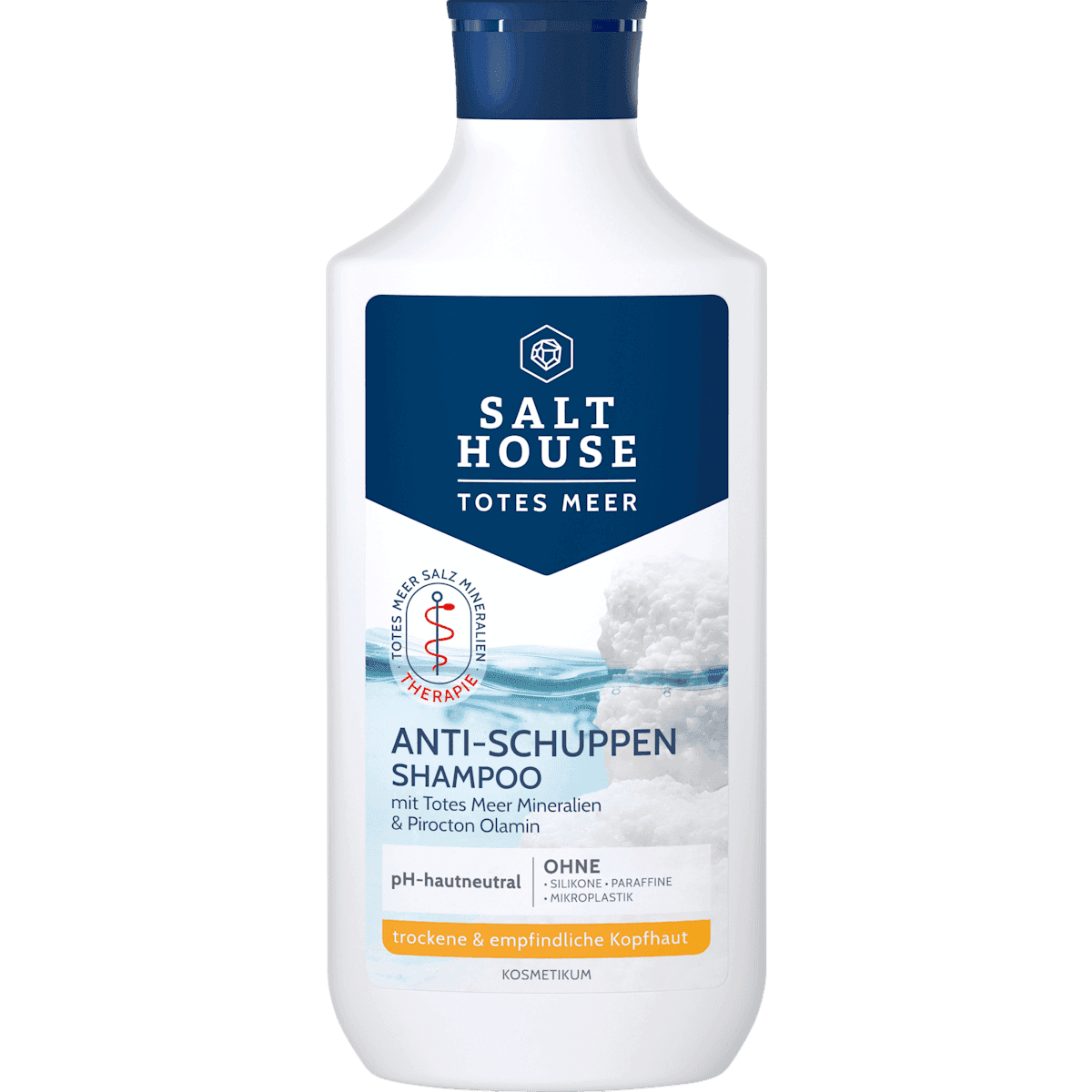 Salthouse Shampooing antipelliculaire mer Morte, 250 ml (Salthouse Shampoo Anti-Schuppen Totes Meer, 250 ml) — produit allemand authentique au Maroc