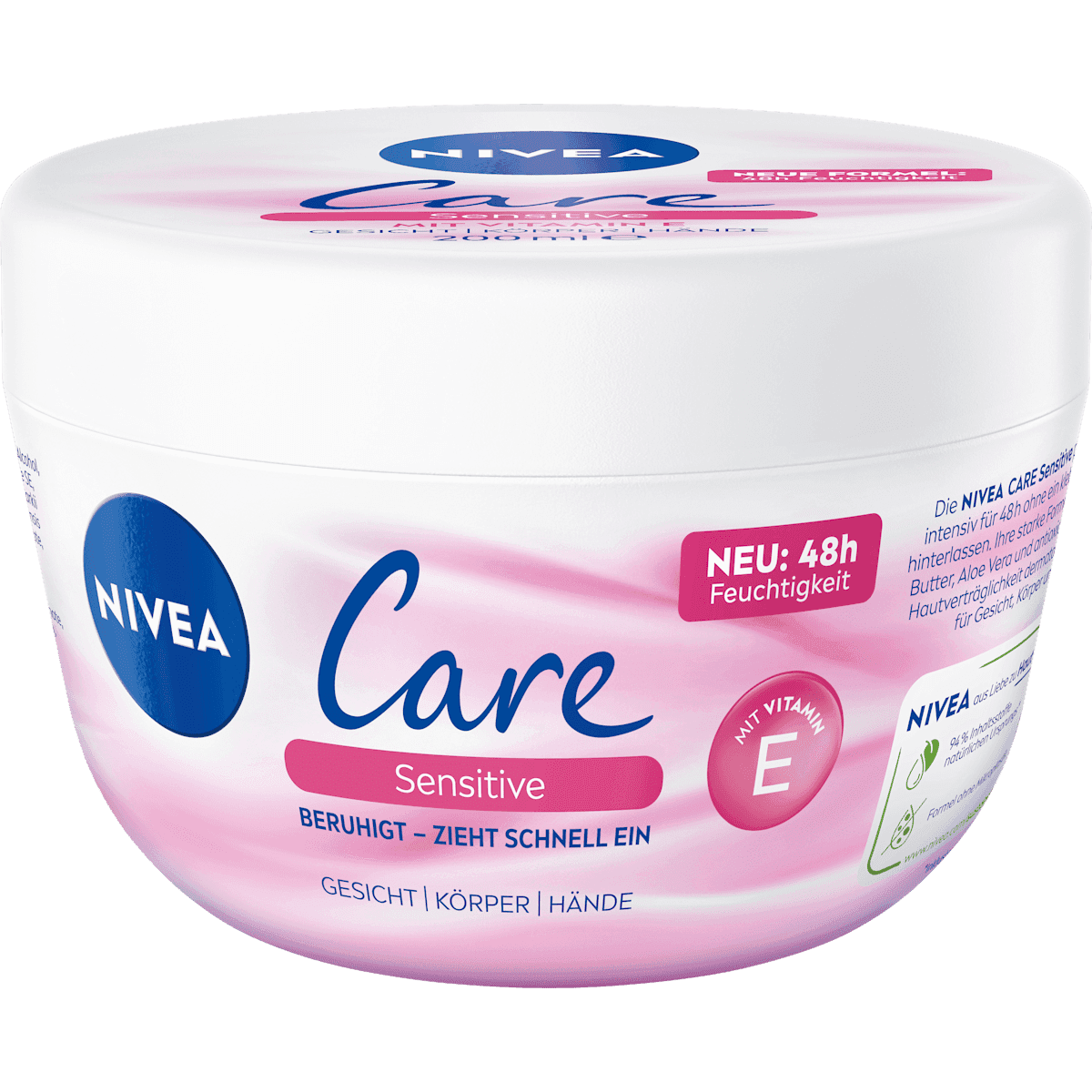 NIVEA Care crème Sensitive, 200 ml — produit allemand authentique au Maroc