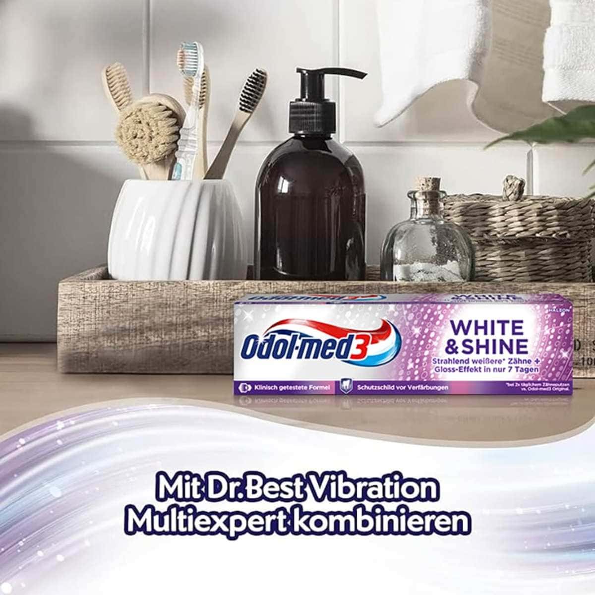 Odol med 3 Dentifrice White & Shine, 75 ml (Odol med 3 Zahnpasta White & Shine, 75 ml) — منتج ألماني أصلي في المغرب