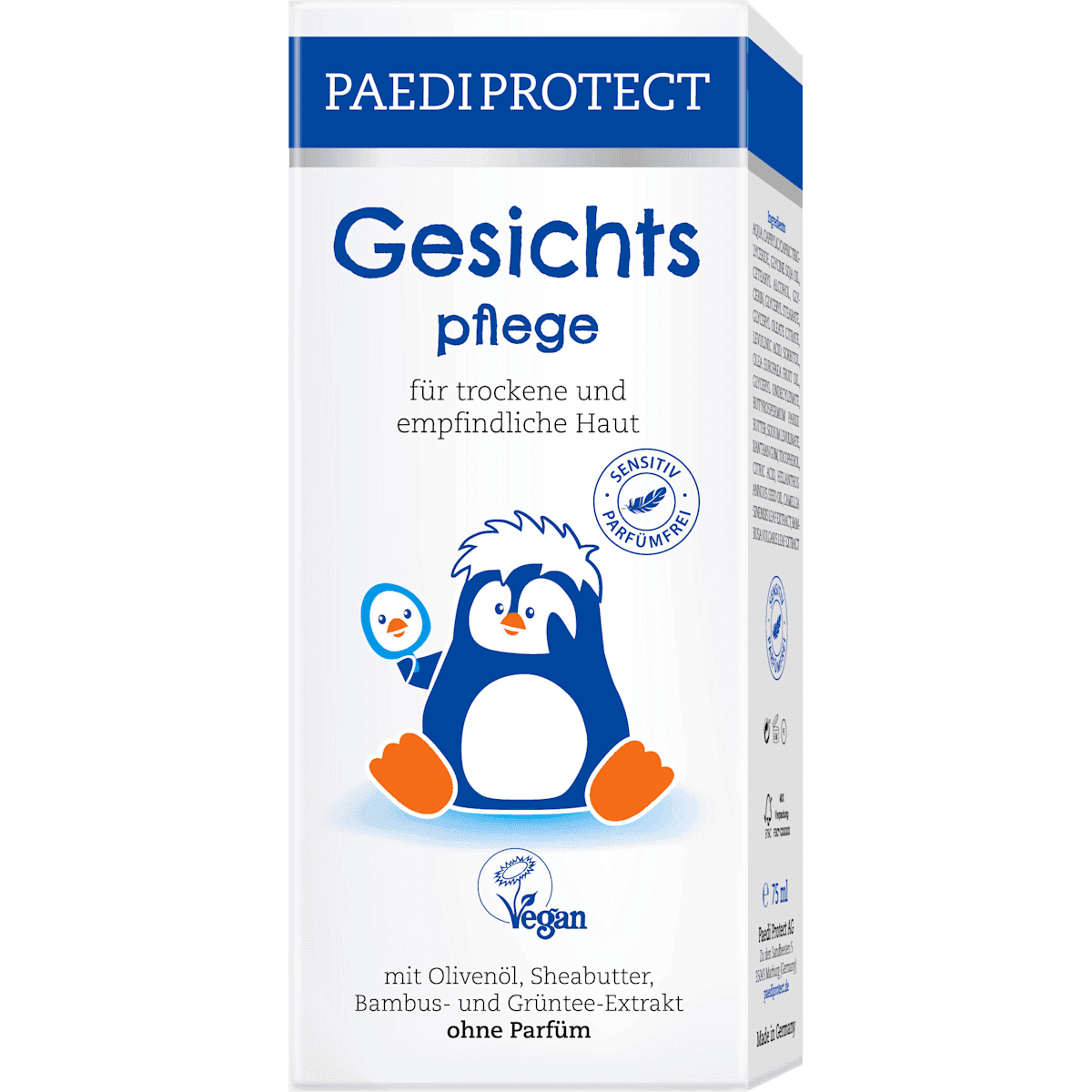 PAEDIPROTECT Child face care, 75 ml (PAEDIPROTECT Kinder Gesichtspflege, 75 ml) — authentic German product in Morocco