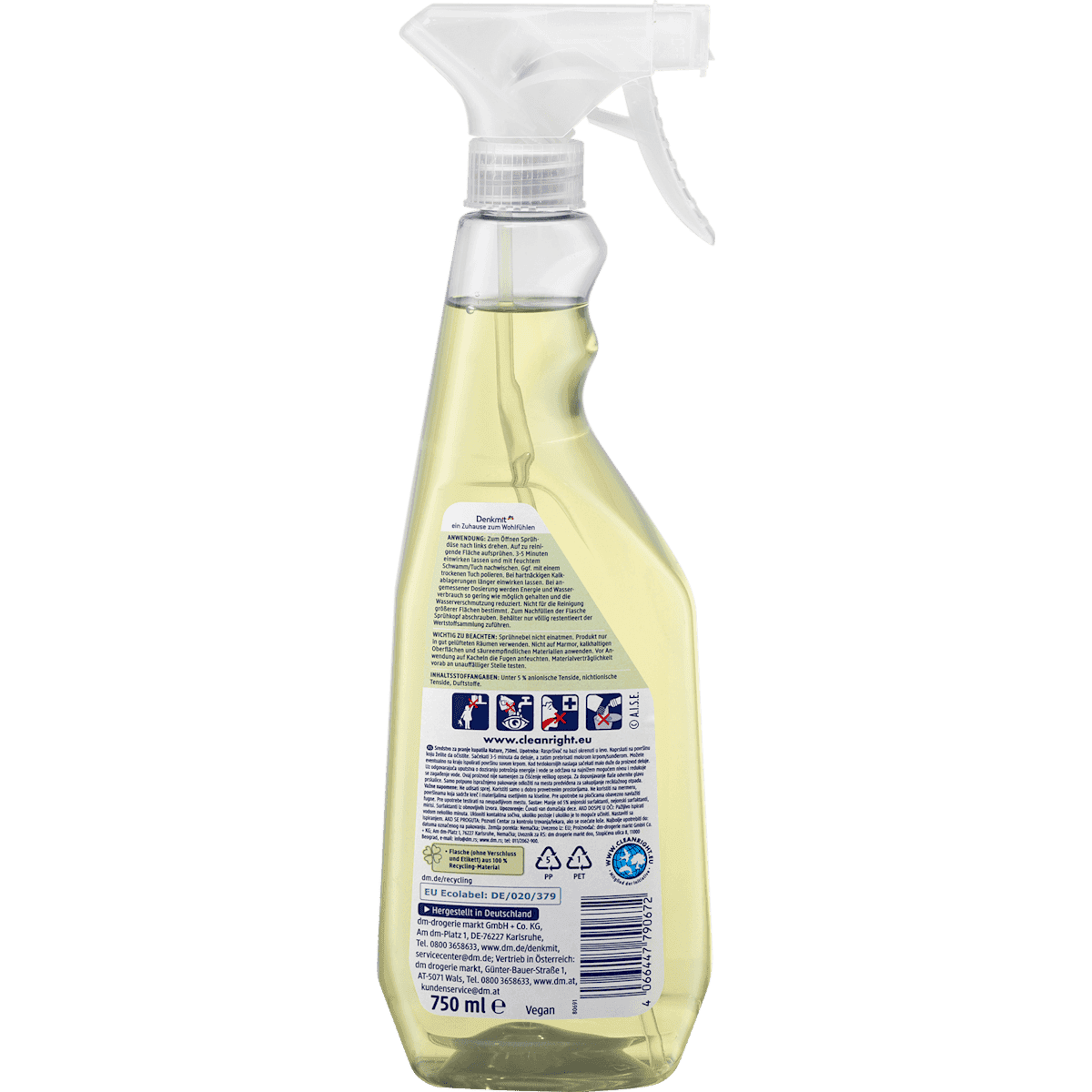 Denkmit Nettoyant salle de bain, 750 ml (Denkmit Badreiniger, 750 ml) — produit allemand authentique au Maroc