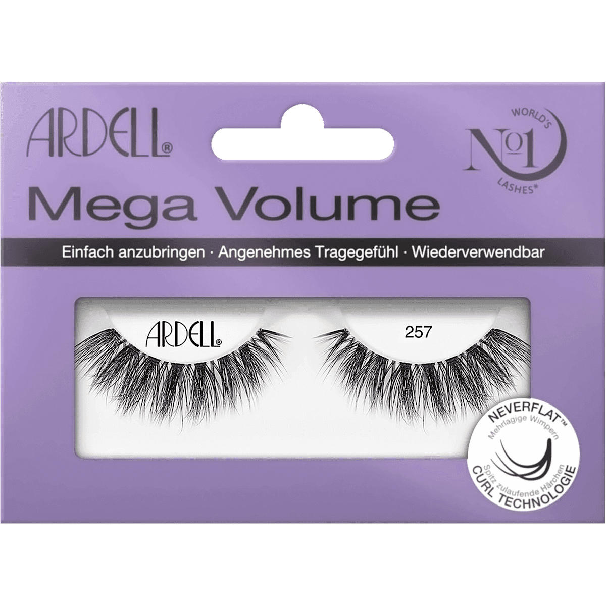 ARDELL Faux cils Mega Volume 257 (1 paire), 2 pièces — produit allemand authentique au Maroc