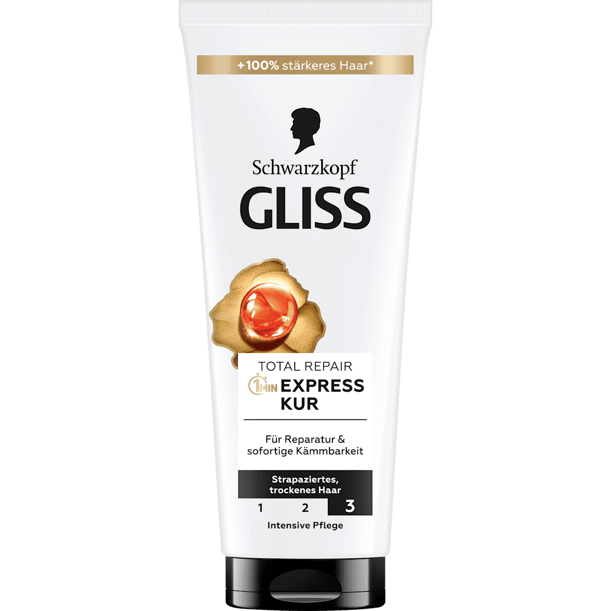 Schwarzkopf GLISS Masque cheveux Total Repair 1 Min Express-cure, 200 ml — منتج ألماني أصلي في المغرب