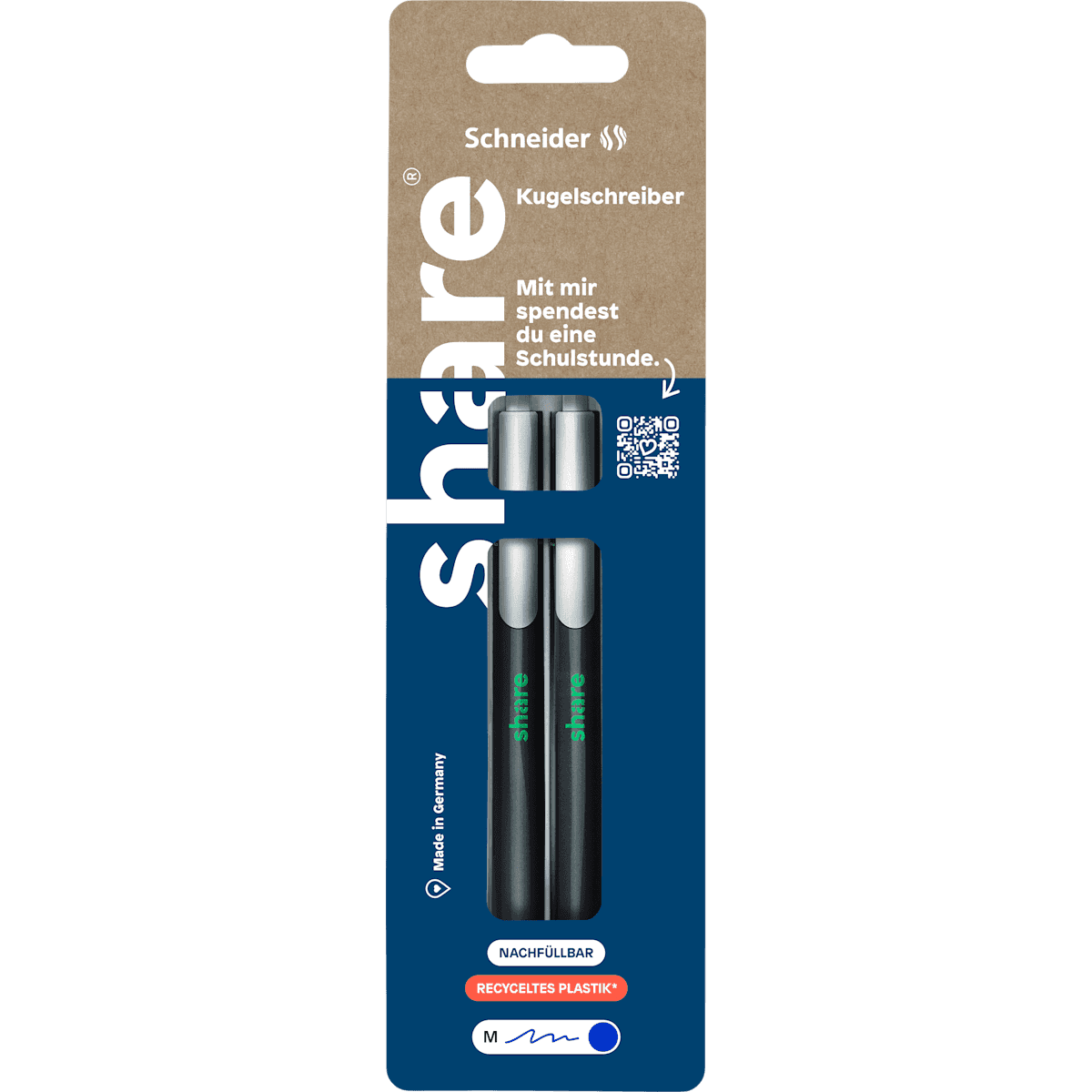 share Stylos à bille Set 2 pièces, 1 pièce (share Kugelschreiber Set 2tlg, 1 St) — منتج ألماني أصلي في المغرب