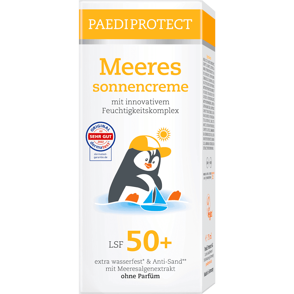PAEDIPROTECT crème solaire Meer, LSF 50+, 75 ml (PAEDIPROTECT Sonnencreme Meer, LSF 50+, 75 ml) — produit allemand authentique au Maroc