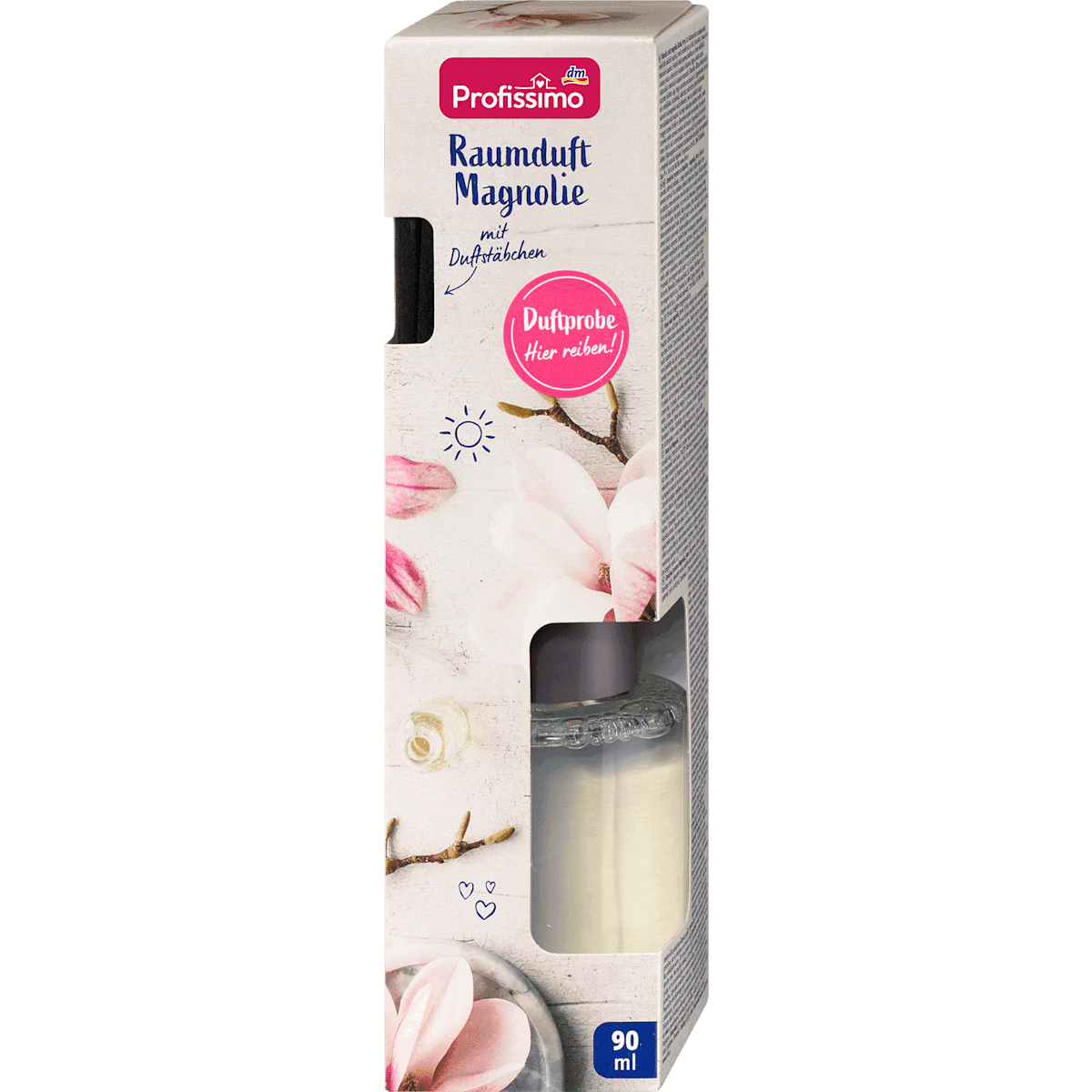 Profissimo Bâtonnets parfumés d'intérieur magnolia, 90 ml (Profissimo Duftstäbchen Raumduft Magnolie, 90 ml) — produit allemand authentique au Maroc
