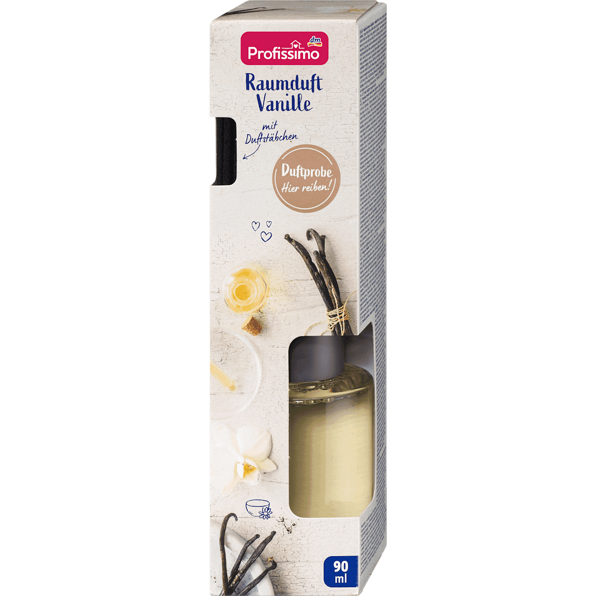 Profissimo Sticks scented Raumduft vanilla, 90 ml (Profissimo Duftstäbchen Raumduft Vanille, 90 ml) — authentic German product in Morocco