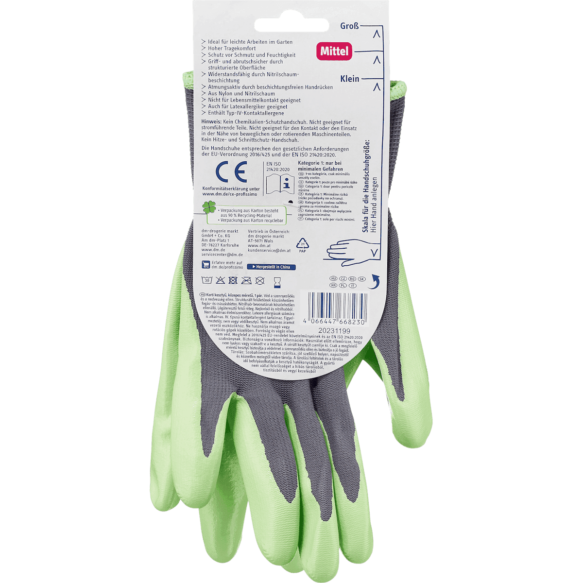 Profissimo Gants de jardinage (1 paire), 1 pièce (Profissimo Gartenhandschuhe (1 Paar), 1 St) — produit allemand authentique au Maroc