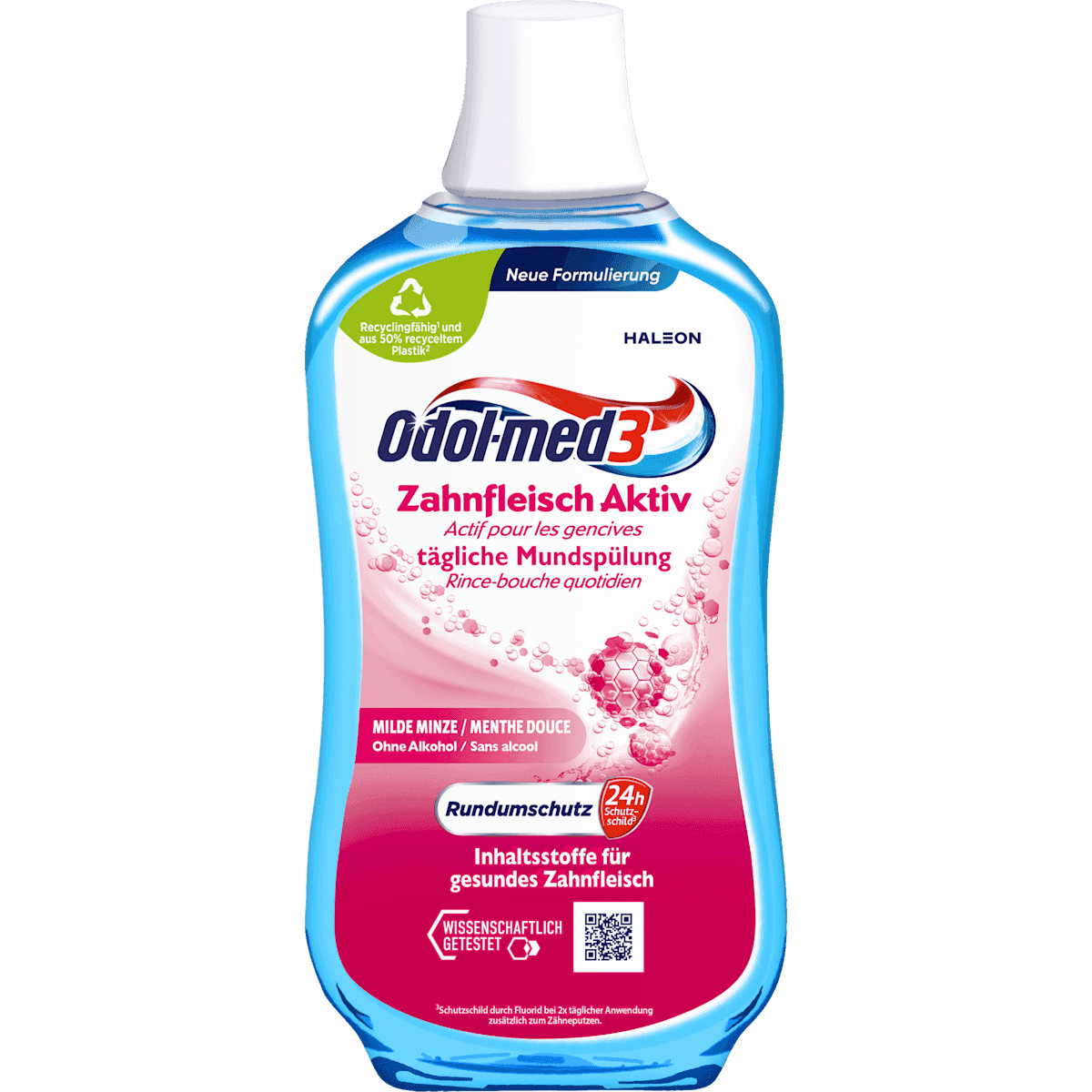 Odol med 3 mouthwash active gums, 500 ml — authentic German product in Morocco