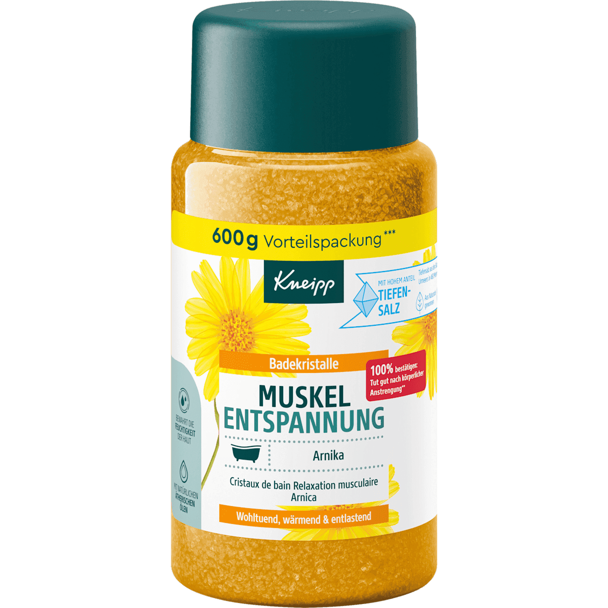 Kneipp Sel de bain muscles Détente, 600 g — produit allemand authentique au Maroc