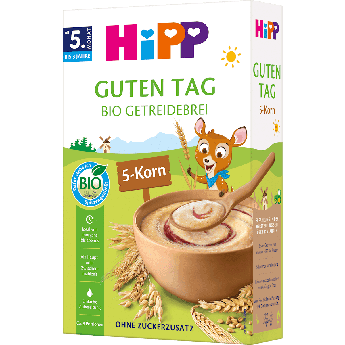 HiPP Getreidebrei 5-Korn dès 5 mois, 200 g (HiPP Getreidebrei 5-Korn ab dem 5. Monat, 200 g) — منتج ألماني أصلي في المغرب