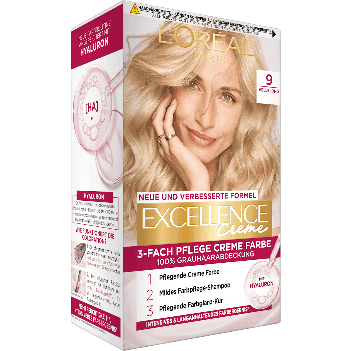 L'ORÉAL PARiS EXCELLENCE Creme Coloration 9 blond clair, 1 pièce — منتج ألماني أصلي في المغرب