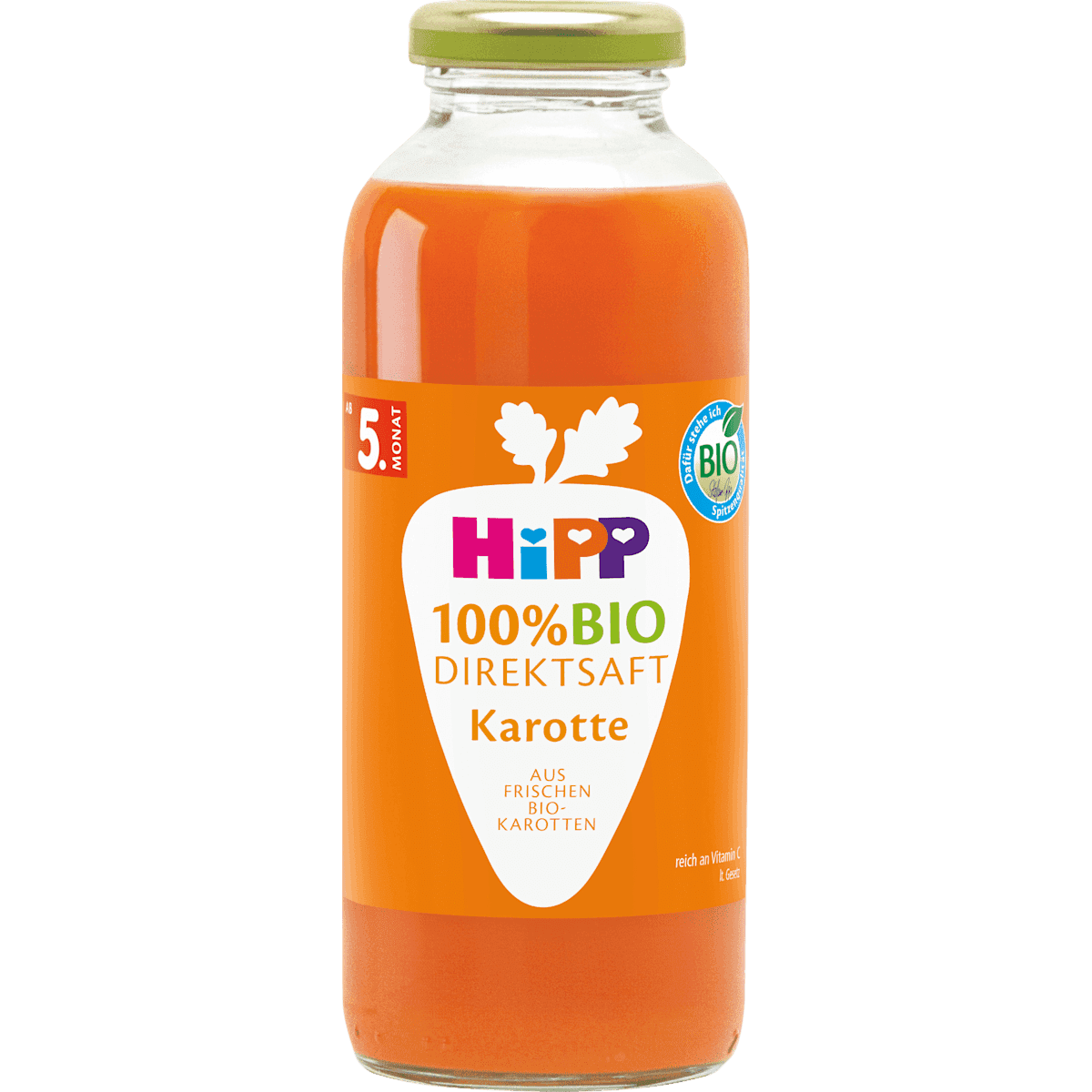 HiPP Saft Karotte Direktsaft nach dem 4. Monat, 330 ml — منتج ألماني أصلي في المغرب