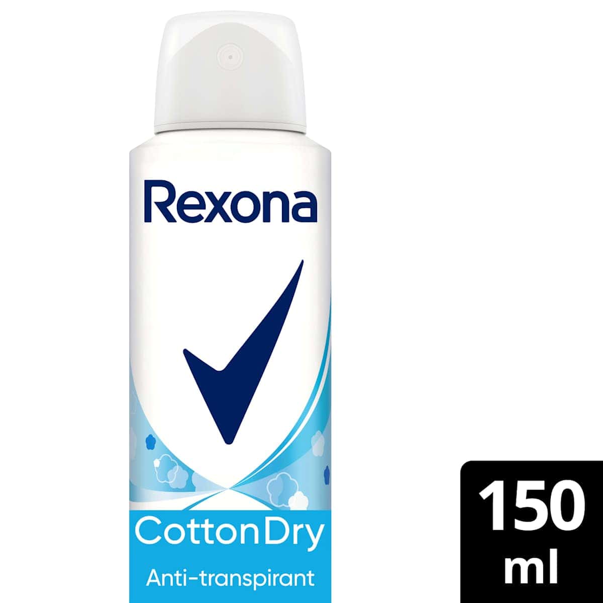 Rexona anti-transpirant Déodorant spray cotton dry, 150 ml — produit allemand authentique au Maroc