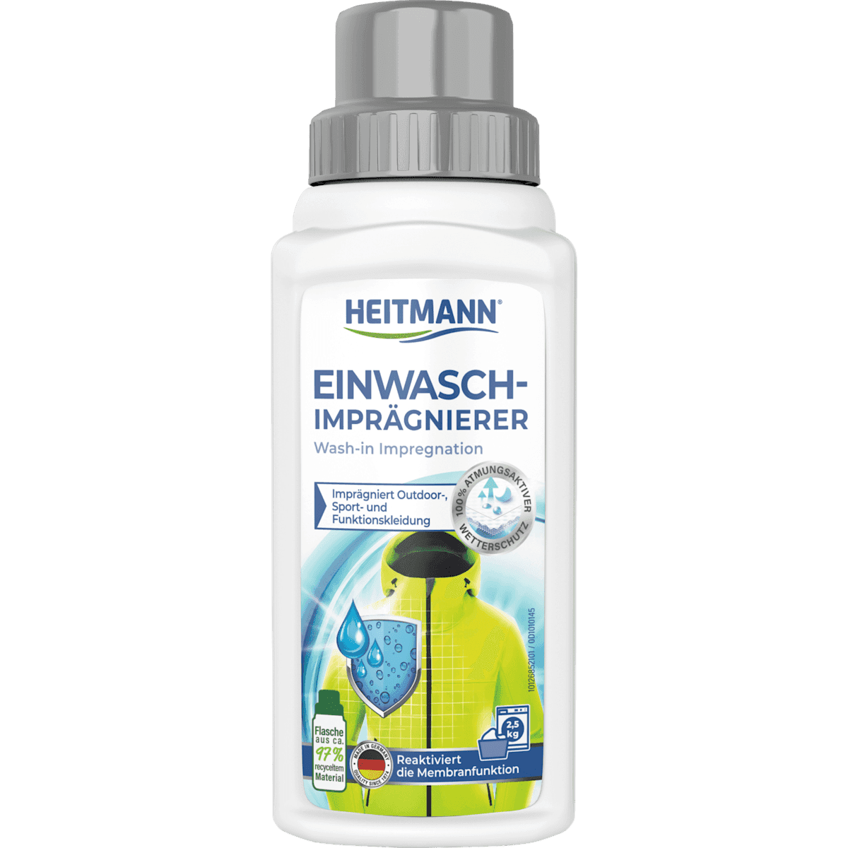 Heitmann Imperméabilisant textile en machine, 250 ml (Heitmann Einwaschimprägnierer, 250 ml) — produit allemand authentique au Maroc