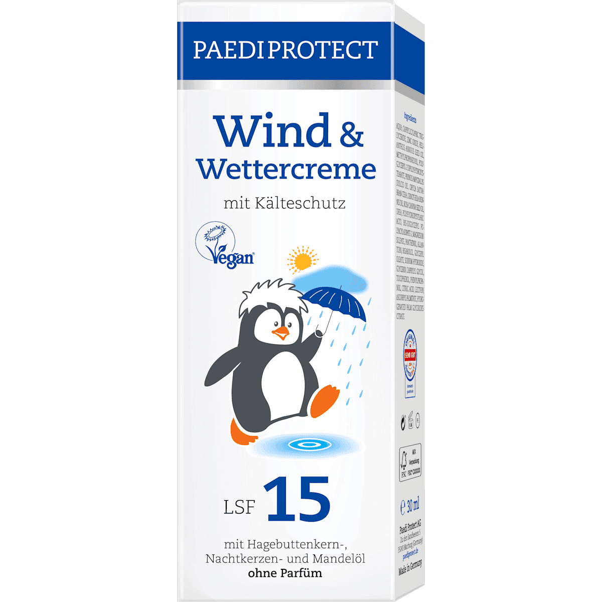 PAEDIPROTECT Wind & Wetter crème LSF 15 — منتج ألماني أصلي في المغرب