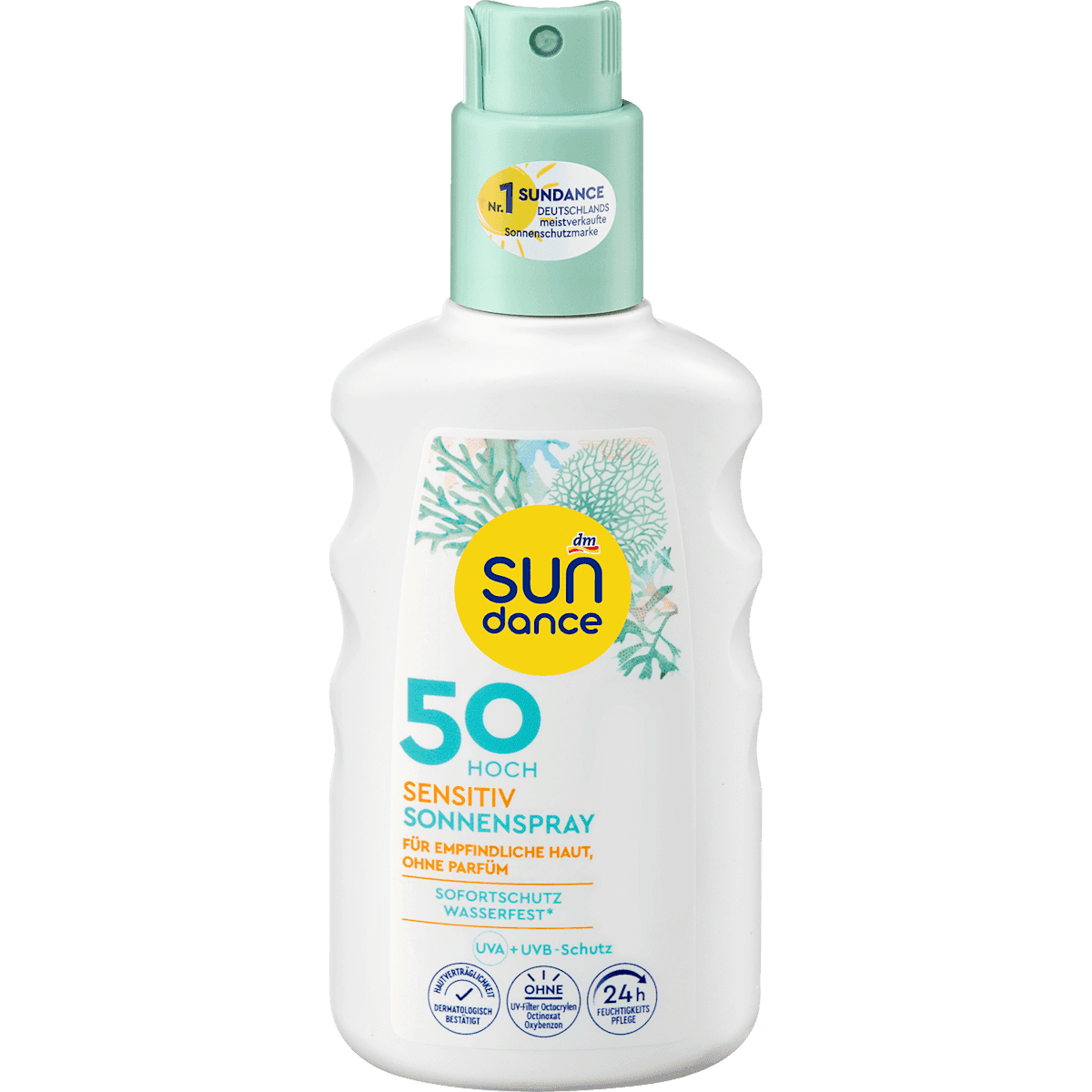 SUNDANCE sun spray sensitiv LSF 50, 200 ml (SUNDANCE Sonnenspray sensitiv LSF 50, 200 ml) — authentic German product in Morocco