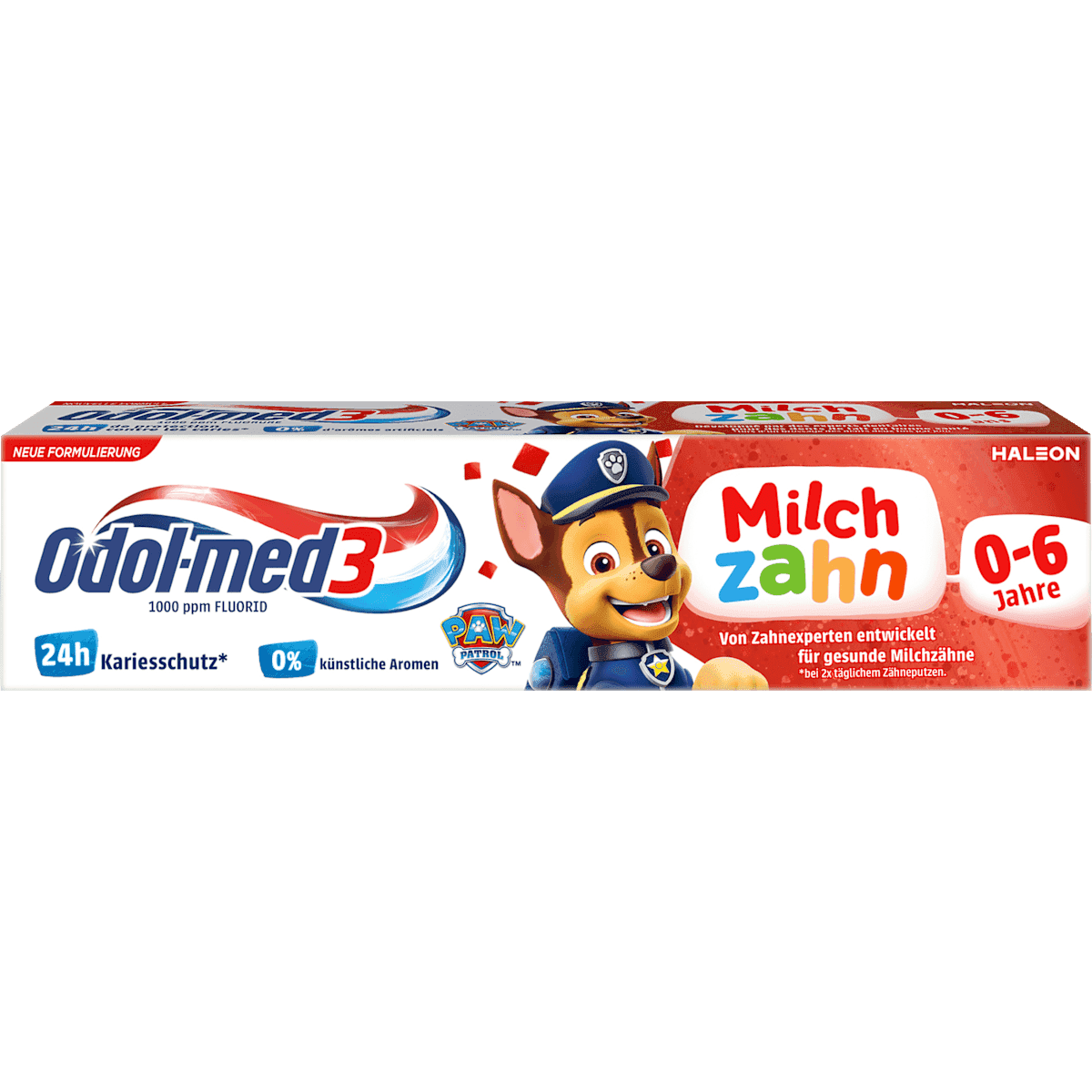 Odol med 3 Dentifrice dents de lait 0-6 ans, 50 ml (Odol med 3 Zahnpasta Milchzahn 0-6 Jahren, 50 ml) — produit allemand authentique au Maroc