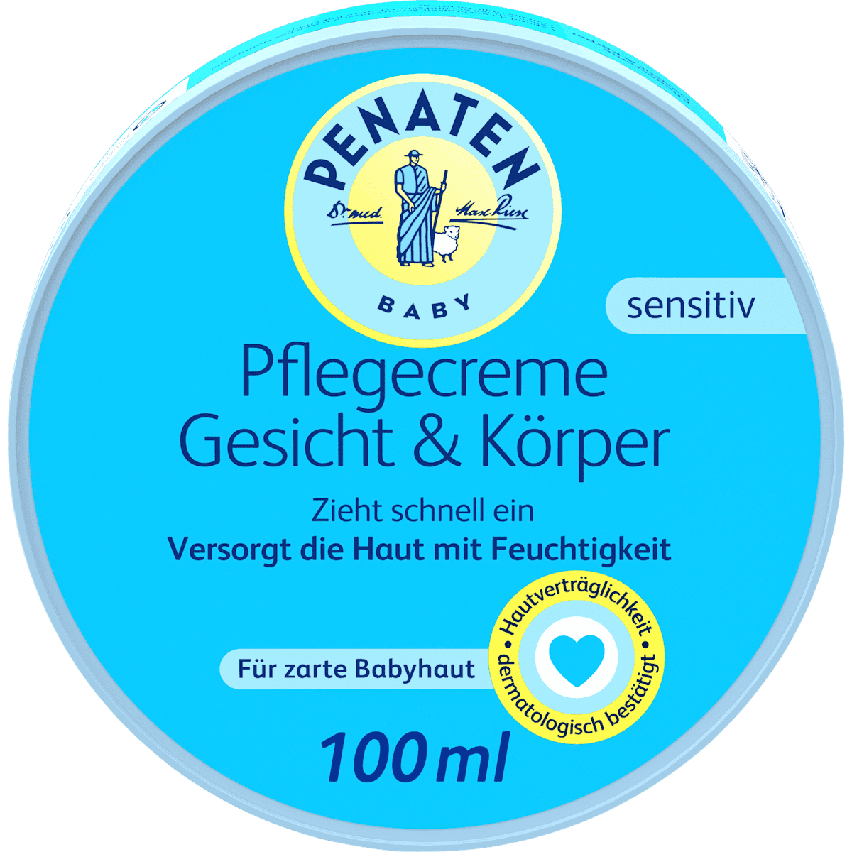 Penaten Baby cream face care & body sensitiv, 100 ml — authentic German product in Morocco