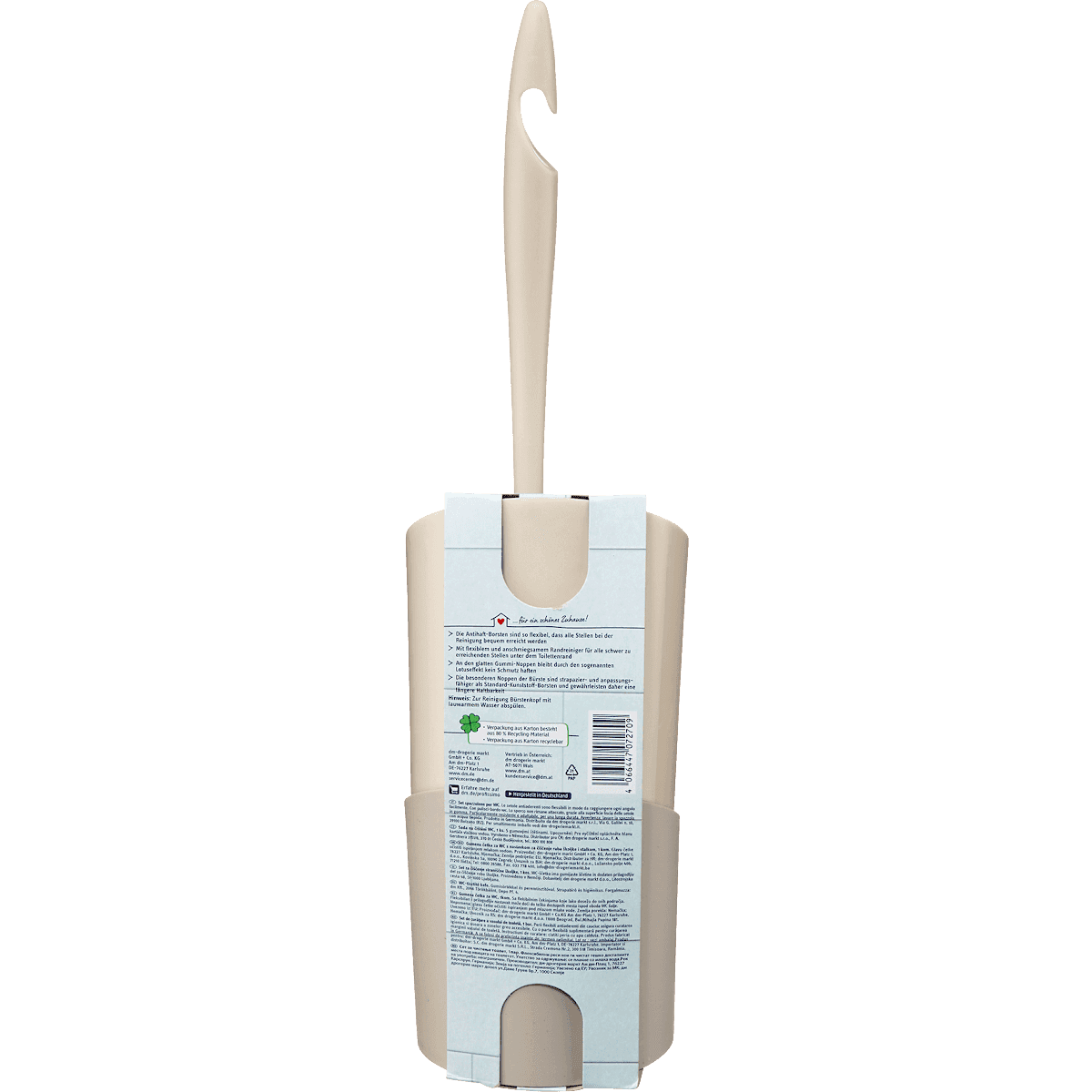 Profissimo Brosse WC Brosse WC avec support avec picots, 1 pièce (Profissimo Toilettenbürste WC-Garnitur mit Noppen, 1 St) — منتج ألماني أصلي في المغرب