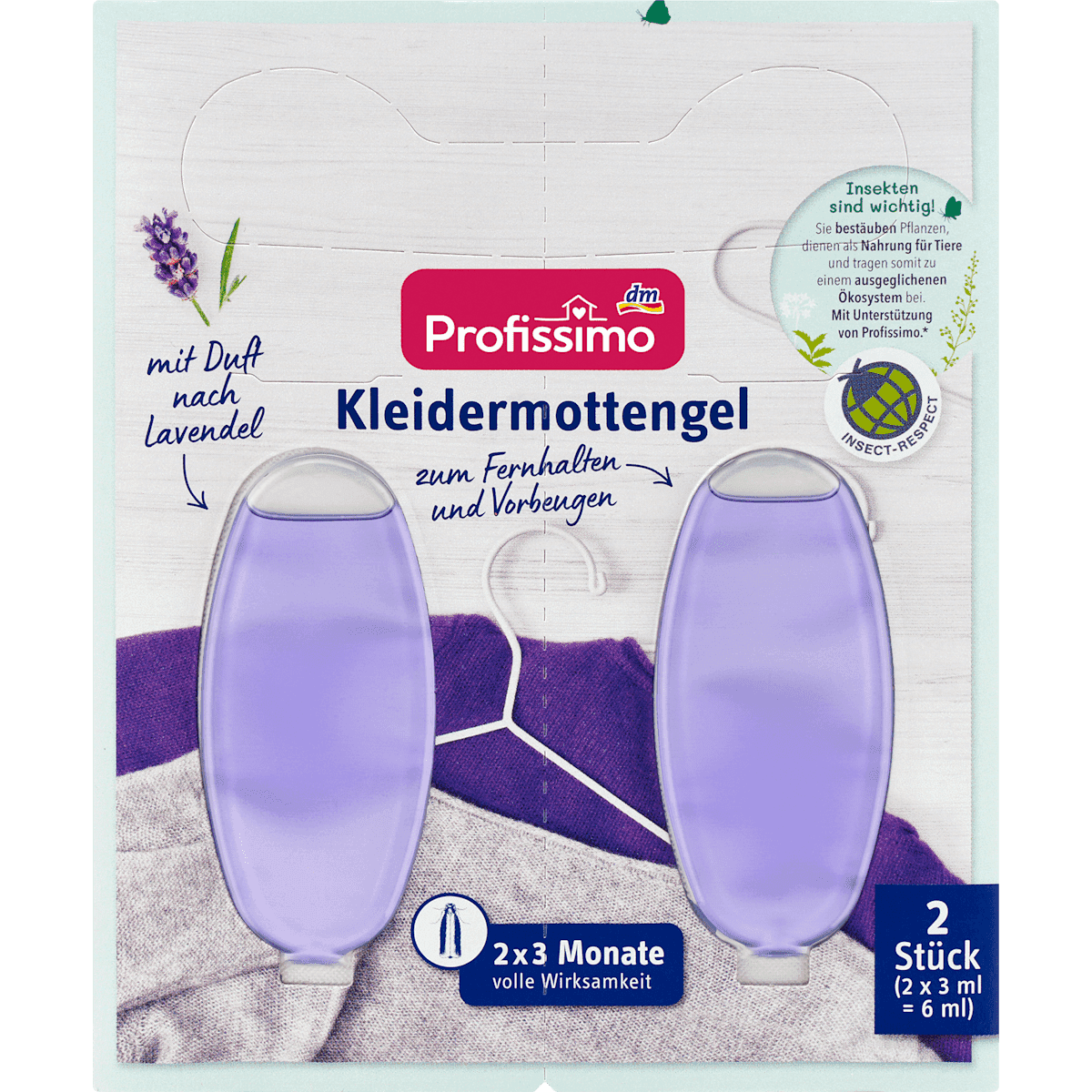 Profissimo Kleidermottengel, 2 pcs (Profissimo Kleidermottengel, 2 St) — authentic German product in Morocco