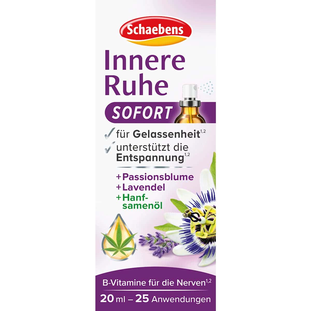 Schaebens Innere Ruhe Sofort-Spray, 20 ml — produit allemand authentique au Maroc
