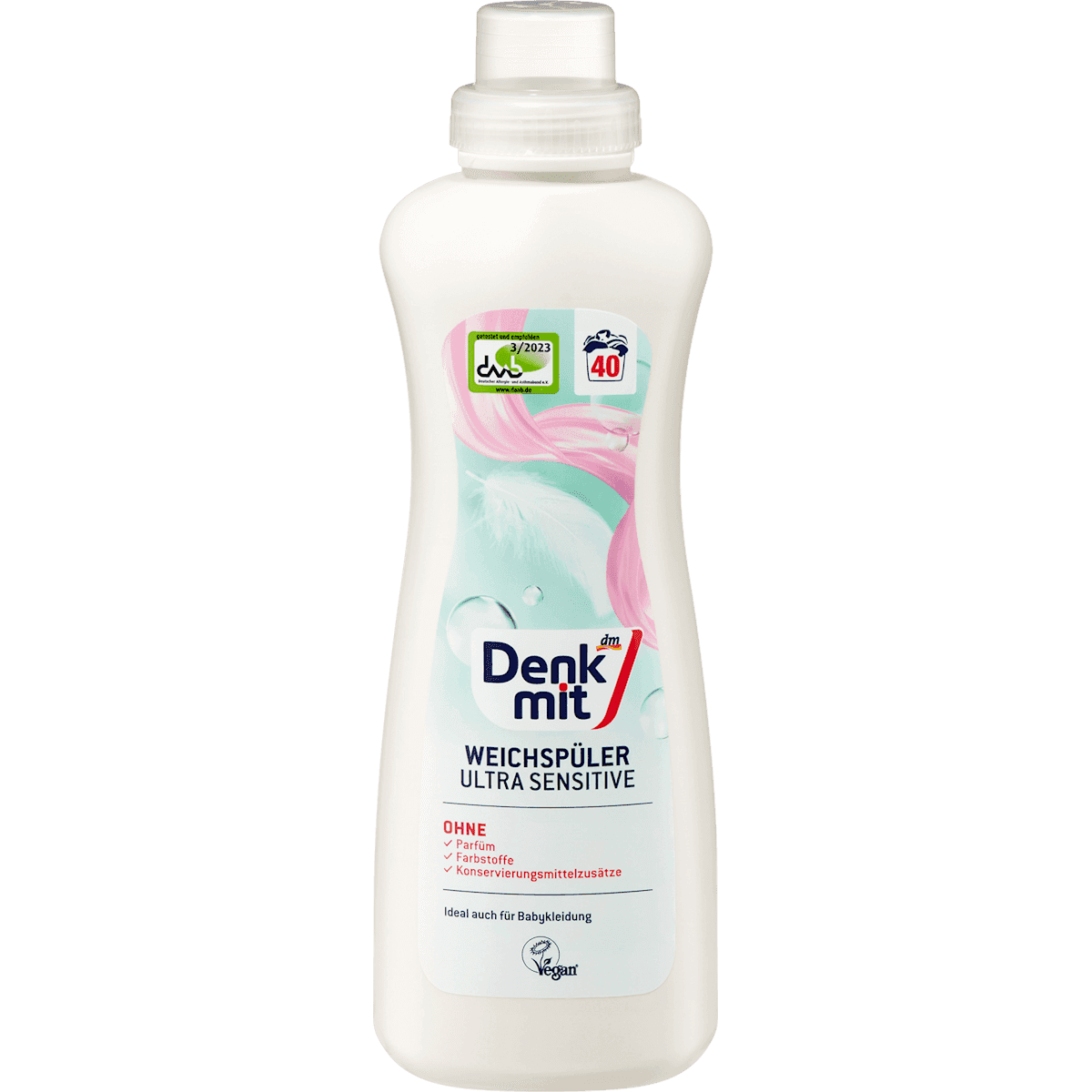Denkmit Assouplissant Ultra Sensitive 40 lavages, 1 l — منتج ألماني أصلي في المغرب
