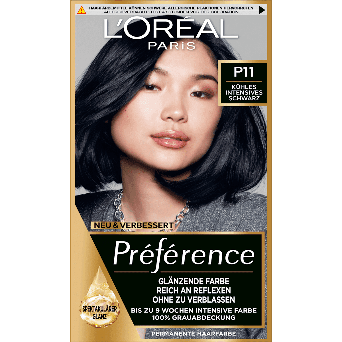 L'ORÉAL PARiS PRÉFÉRENCE Coloration P11 noir intense froid, 1 pièce — منتج ألماني أصلي في المغرب