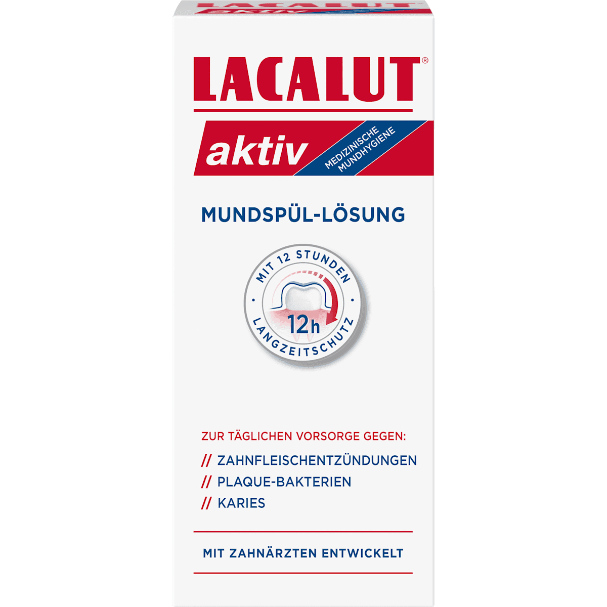 Lacalut Bain de bouche aktiv, 300 ml (Lacalut Mundspülung aktiv, 300 ml) — produit allemand authentique au Maroc