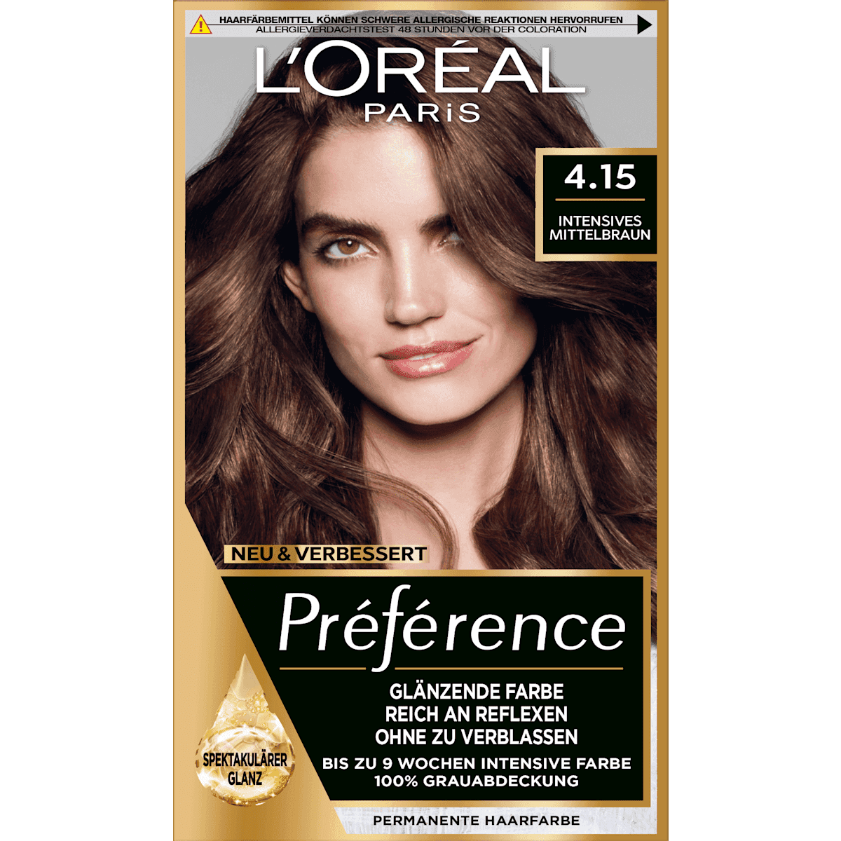 L'ORÉAL PARiS PRÉFÉRENCE Coloration 4.15 châtain intense, 1 pièce — منتج ألماني أصلي في المغرب