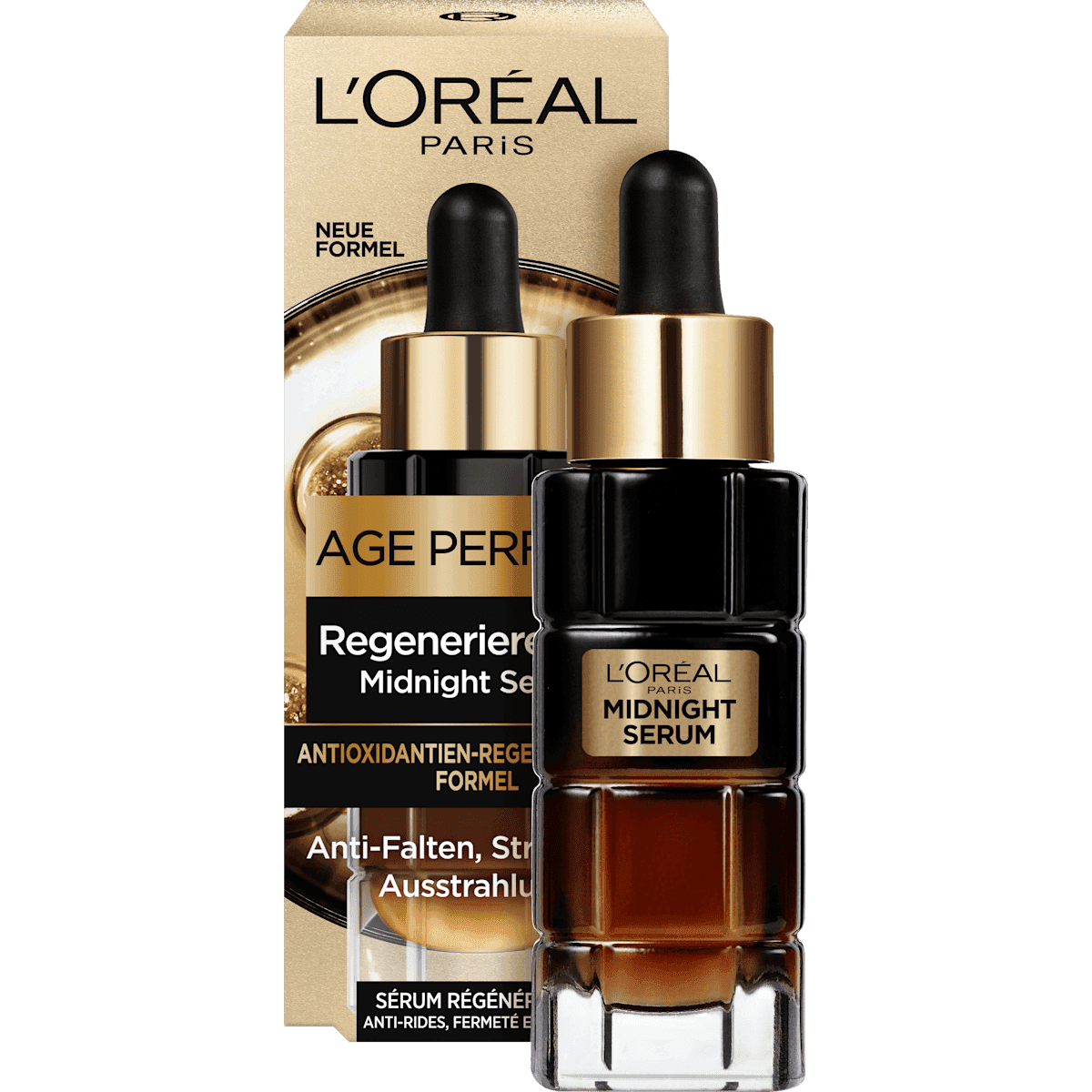 L'ORÉAL PARiS Serum Midnight Age Perfect Zell-Renaissance Anti-Falten, 30 ml — منتج ألماني أصلي في المغرب