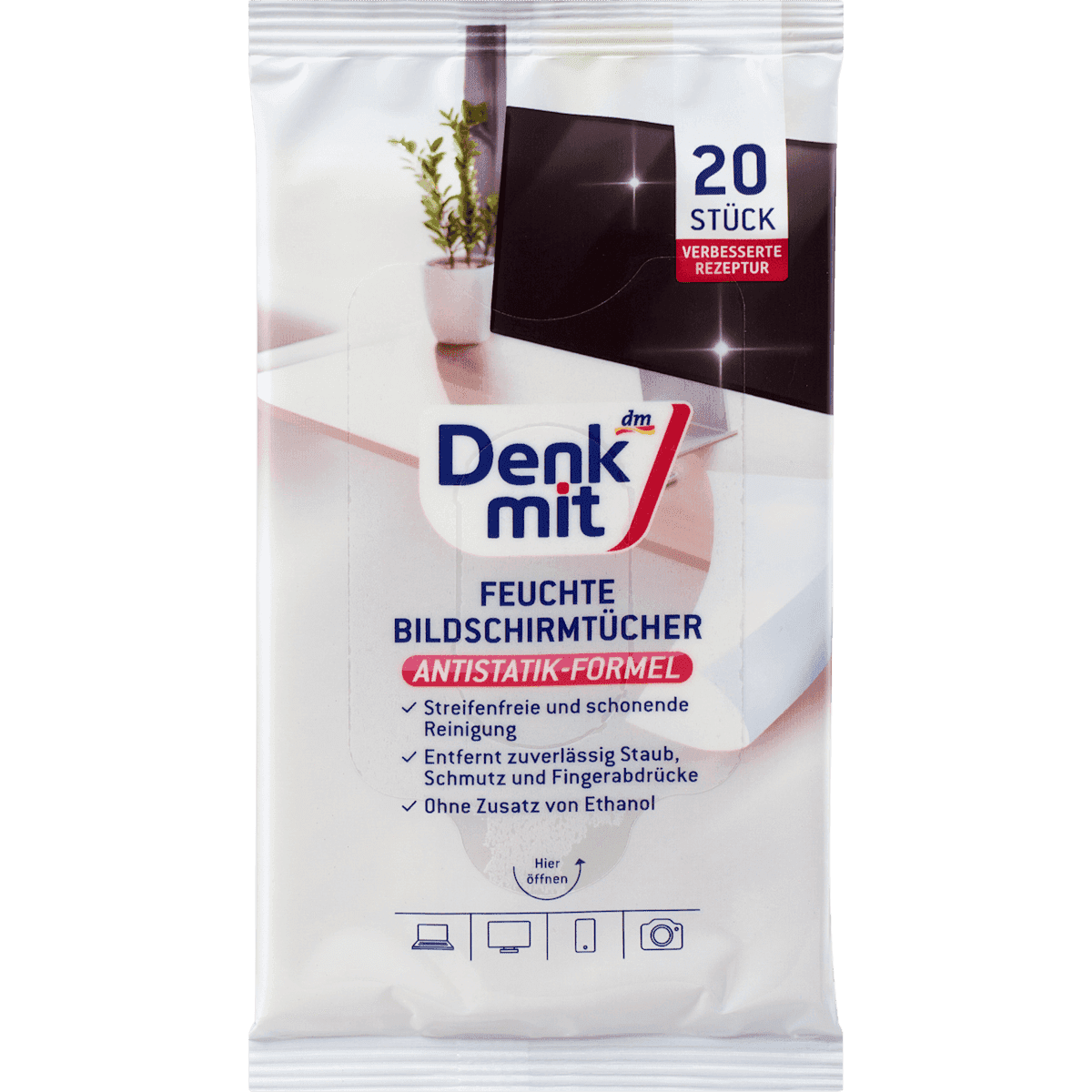 Denkmit Lingettes nettoyantes pour écran, 20 pièces — منتج ألماني أصلي في المغرب