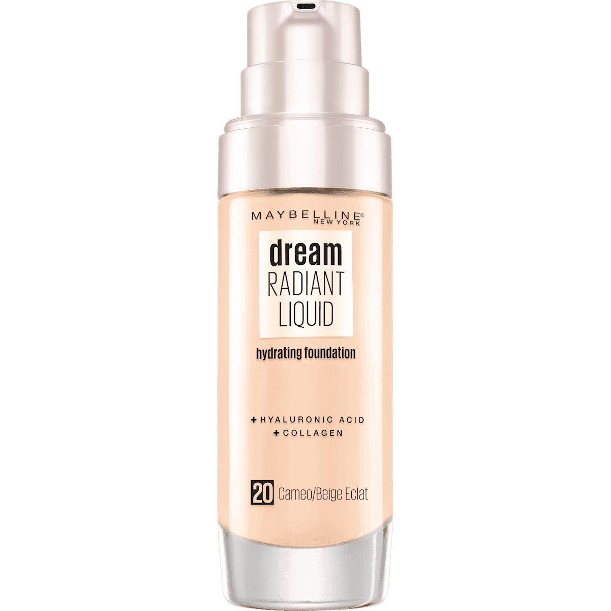 MAYBELLINE NEW YORK Foundation Dream Radiant Liquid 20 Cameo, 30 ml — منتج ألماني أصلي في المغرب