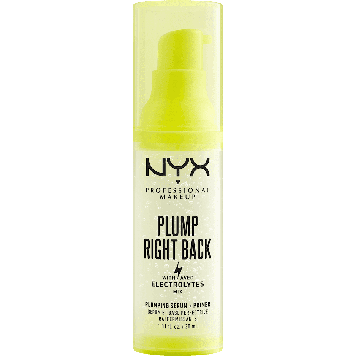 NYX PROFESSIONAL MAKEUP Primer Plump Right Back Skin Serum 01, 30 ml — produit allemand authentique au Maroc