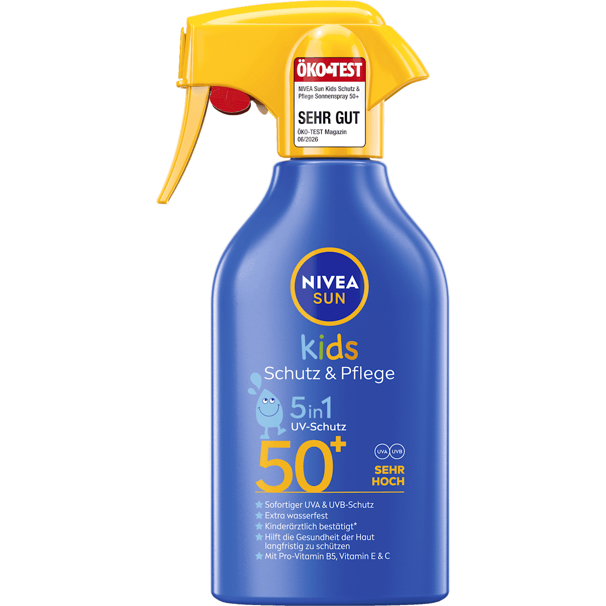 NIVEA SUN sun spray Kids Protect & Moisture, LSF 50+, 250 ml (NIVEA SUN Sonnenspray Kids Schutz & Pflege, LSF 50+, 250 ml) — authentic German product in Morocco