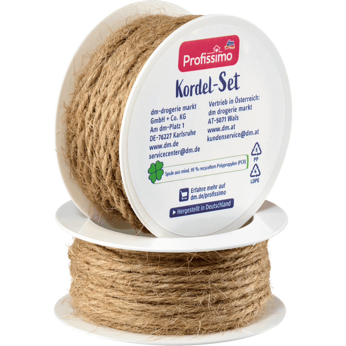 Profissimo Set de ficelle de jute, 7,5 m (Profissimo Jutekordel-Set, 7,5 m) — produit allemand authentique au Maroc