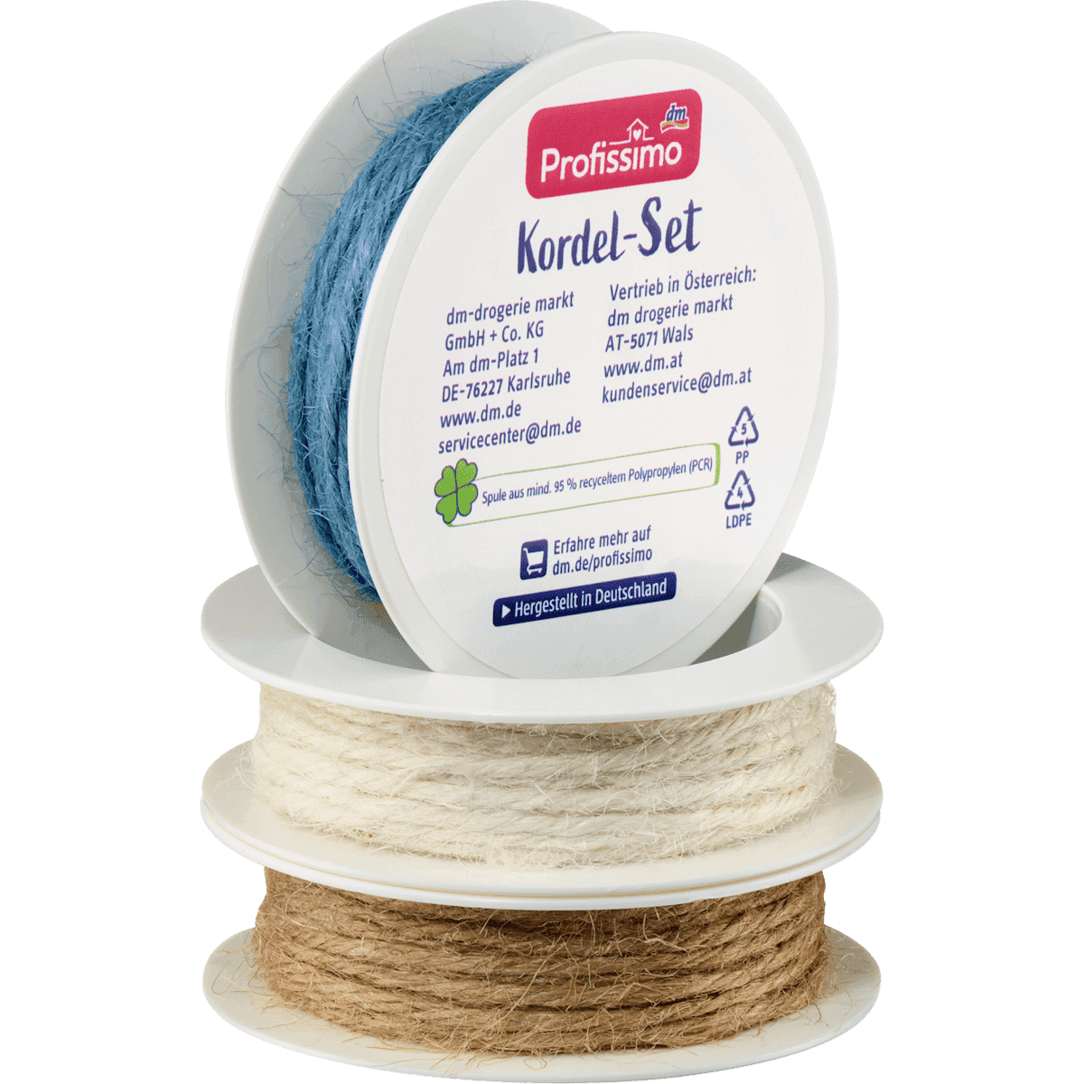 Profissimo Set de ficelle de jute, 9 m (Profissimo Jutekordel-Set, 9 m) — produit allemand authentique au Maroc