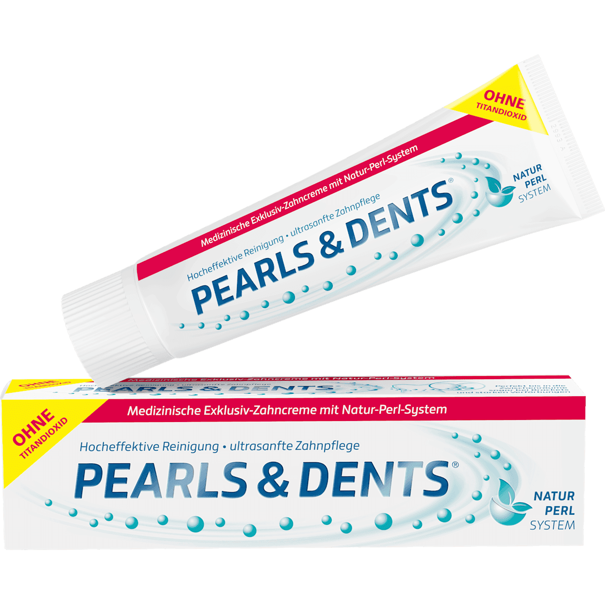 PEARLS&DENTS Dentifrice Natur Perl System, 100 ml (PEARLS&DENTS Zahnpasta Natur Perl System, 100 ml) — produit allemand authentique au Maroc