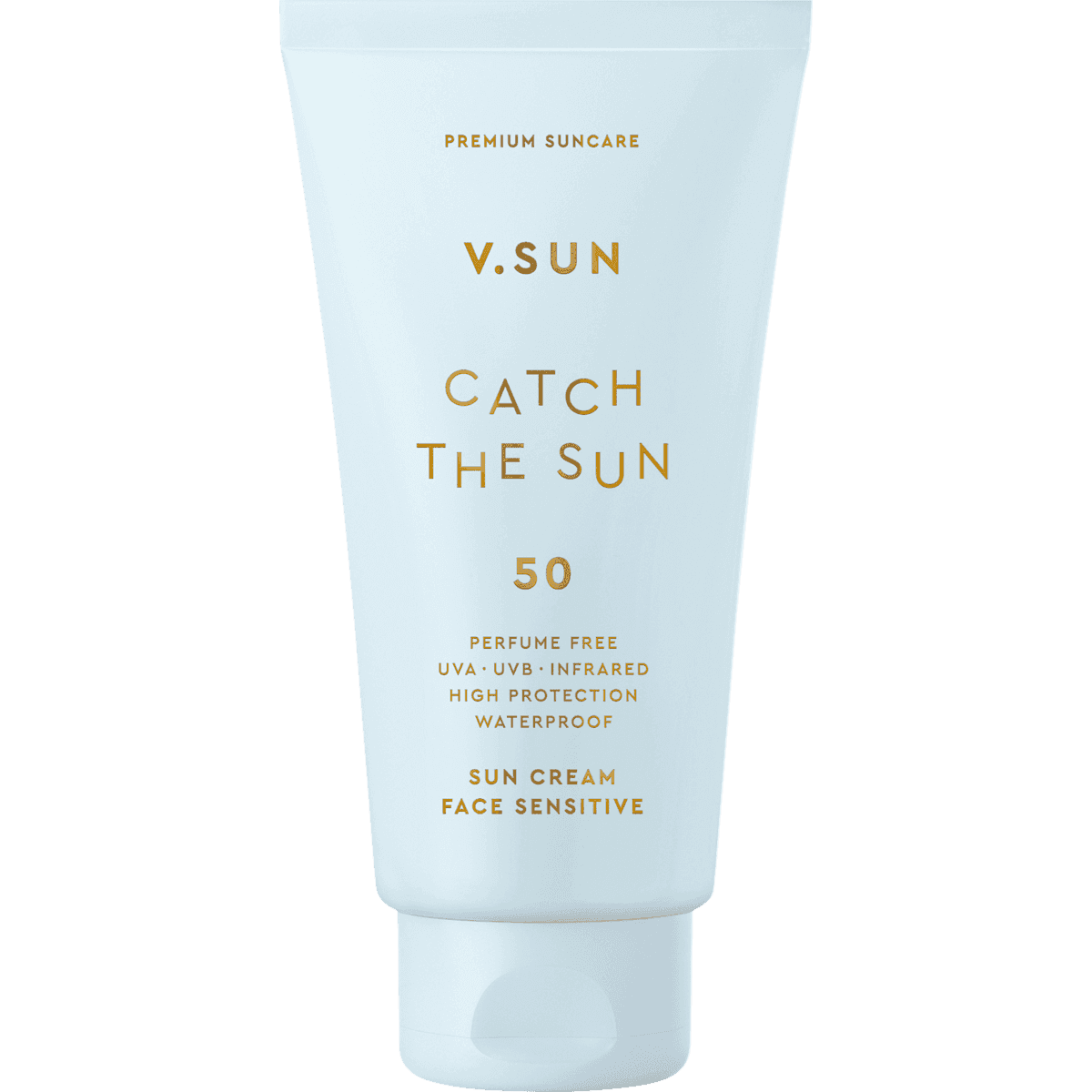 V.SUN crème solaire visage, 'catch the sun' sensitiv, LSF 50, 75 ml — produit allemand authentique au Maroc