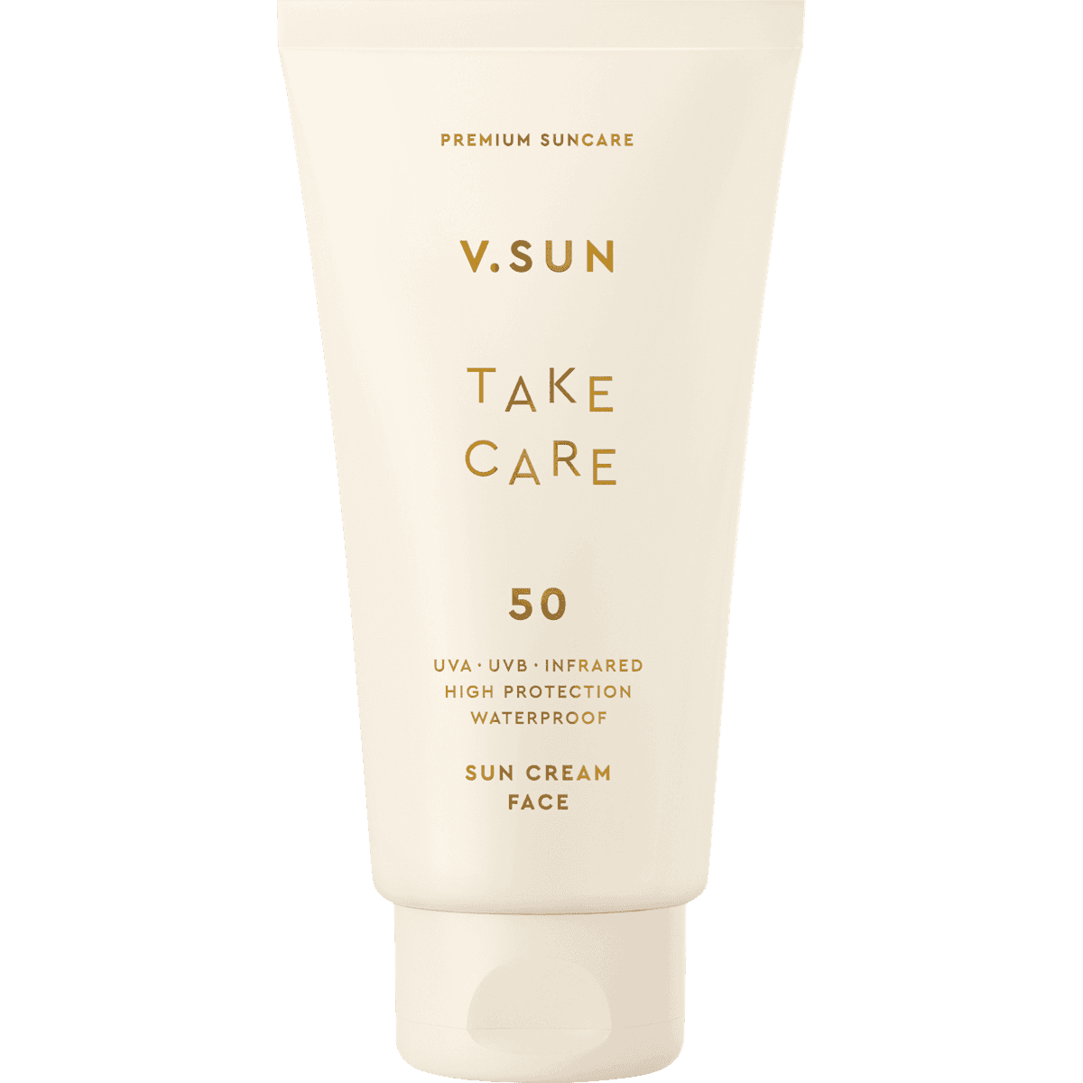 V.SUN crème solaire visage 'take care' LSF 50, 75 ml (V.SUN Sonnencreme Gesicht 'take care' LSF 50, 75 ml) — produit allemand authentique au Maroc