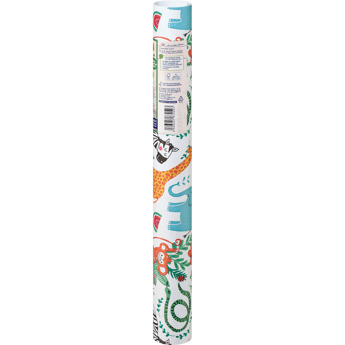 Profissimo Papier cadeau "jungle", rouleau court (3mx36 cm), 3 m (Profissimo Geschenkpapier "Dschungel", Kurzrolle (3mx36 cm), 3 m) — منتج ألماني أصلي في المغرب