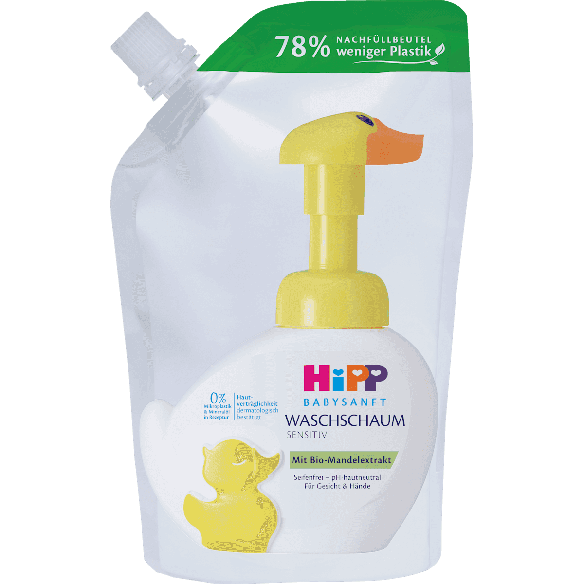 HiPP Babysanft Baby Mousse cleansing sensitiv, refill, 250 ml — authentic German product in Morocco