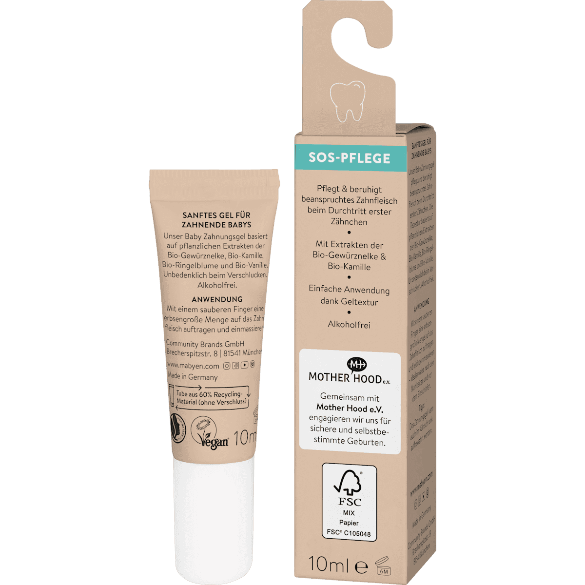 Mabyen Gel poussées dentaires, 10 ml (Mabyen Zahnungsgel, 10 ml) — produit allemand authentique au Maroc