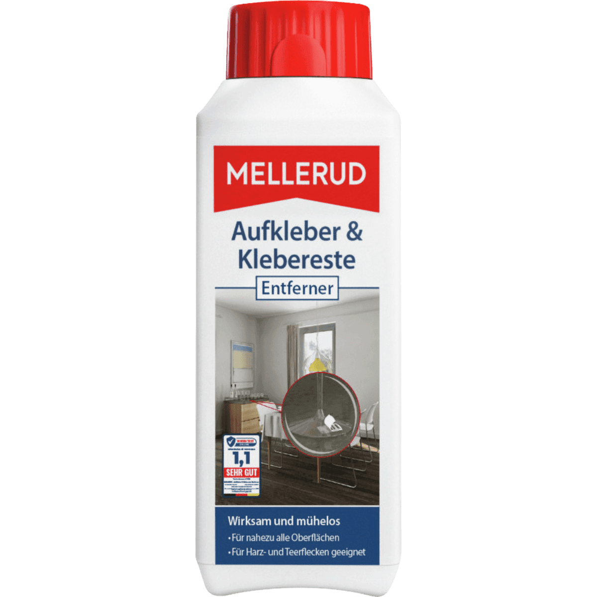 MELLERUD Anti-étiquettes & résidus de colle, 250 ml — produit allemand authentique au Maroc
