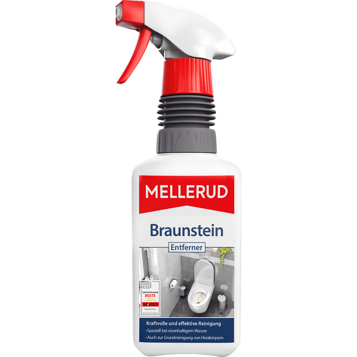 MELLERUD Anti-dépôts bruns pour salle de bain, WC & radiateurs, 500 ml — produit allemand authentique au Maroc