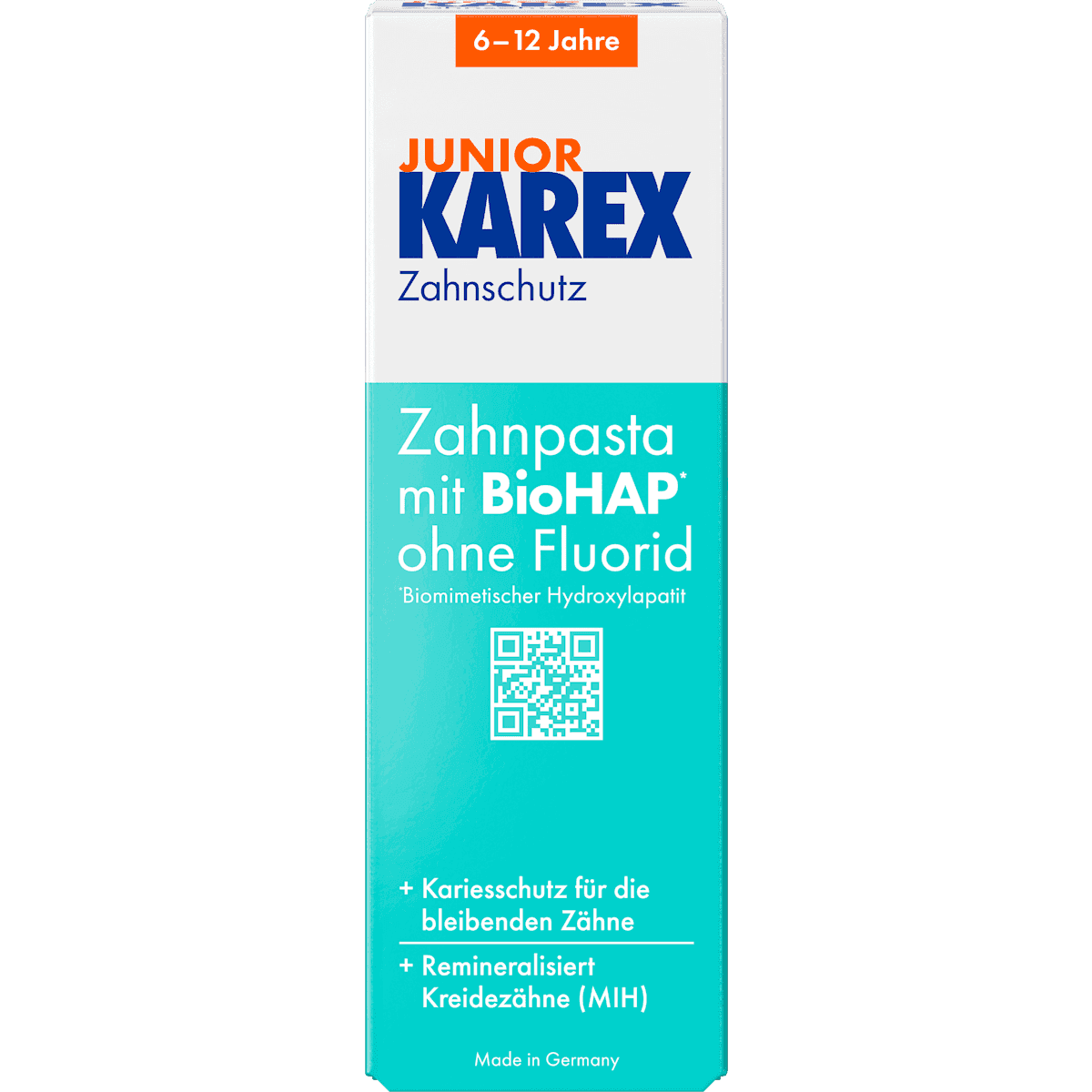KAREX Dentifrice Enfant Junior, dès 6 ans sans fluor, 65 ml (KAREX Zahnpasta Kinder Junior, ab 6 Jahren fluoridfrei, 65 ml) — منتج ألماني أصلي في المغرب